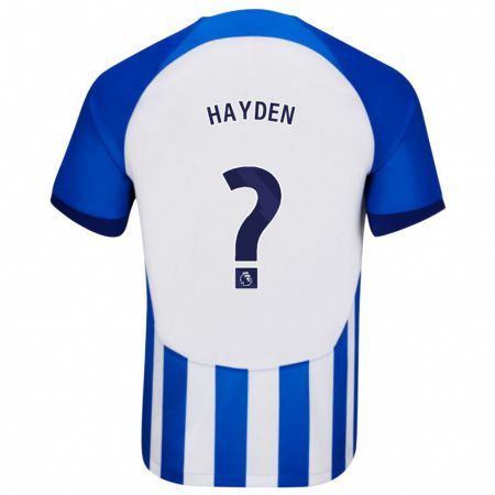 Kandiny Gyermek Matthew Hayden #0 Kék Hazai Jersey 2023/24 Mez Póló Ing