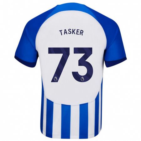 Kandiny Gyermek Charlie Tasker #73 Kék Hazai Jersey 2023/24 Mez Póló Ing