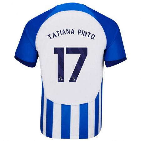 Kandiny Gyermek Tatiana Vanessa Ferreira Pinto #17 Kék Hazai Jersey 2023/24 Mez Póló Ing