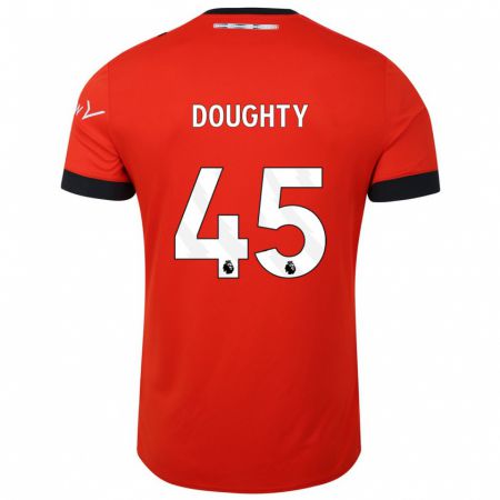 Kandiny Gyermek Alfie Doughty #45 Piros Hazai Jersey 2023/24 Mez Póló Ing