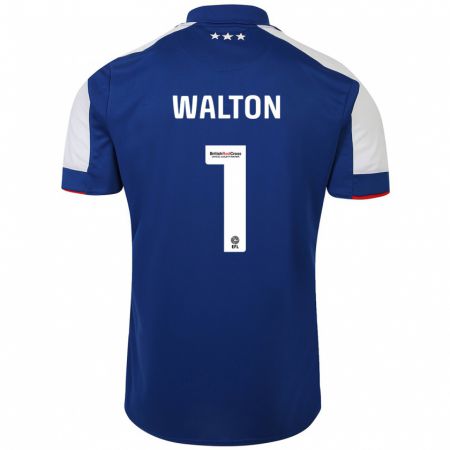 Kandiny Gyermek Christian Walton #1 Kék Hazai Jersey 2023/24 Mez Póló Ing