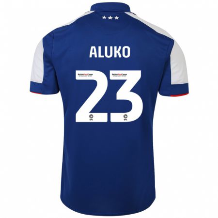 Kandiny Gyermek Sone Aluko #23 Kék Hazai Jersey 2023/24 Mez Póló Ing