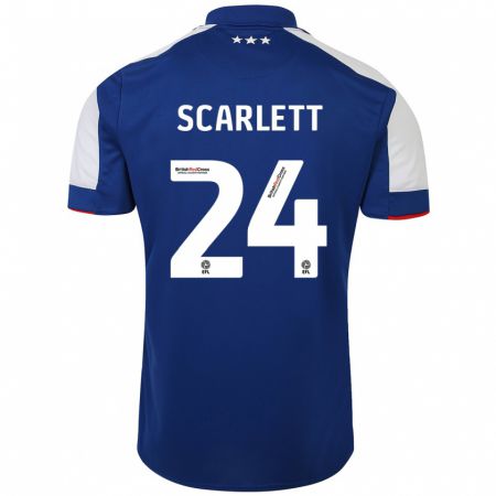 Kandiny Gyermek Dane Scarlett #24 Kék Hazai Jersey 2023/24 Mez Póló Ing