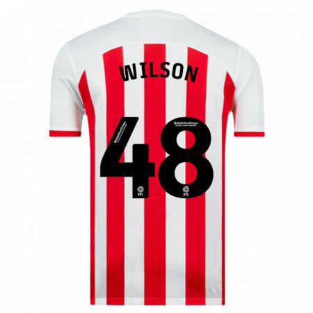 Kandiny Gyermek Callum Wilson #48 Fehér Hazai Jersey 2023/24 Mez Póló Ing