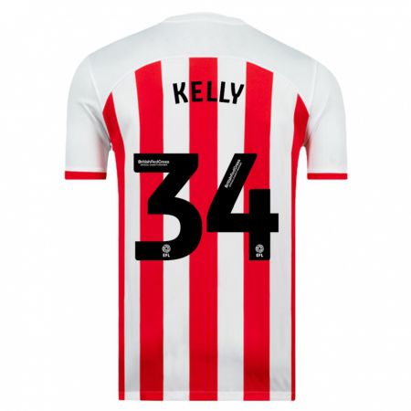 Kandiny Gyermek Caden Kelly #34 Fehér Hazai Jersey 2023/24 Mez Póló Ing