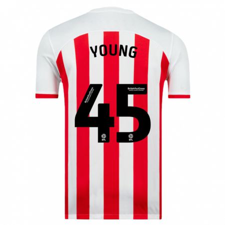 Kandiny Gyermek Matthew Young #45 Fehér Hazai Jersey 2023/24 Mez Póló Ing