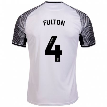 Kandiny Gyermek Jay Fulton #4 Fehér Hazai Jersey 2023/24 Mez Póló Ing