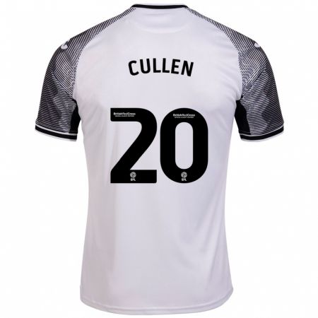 Kandiny Gyermek Liam Cullen #20 Fehér Hazai Jersey 2023/24 Mez Póló Ing