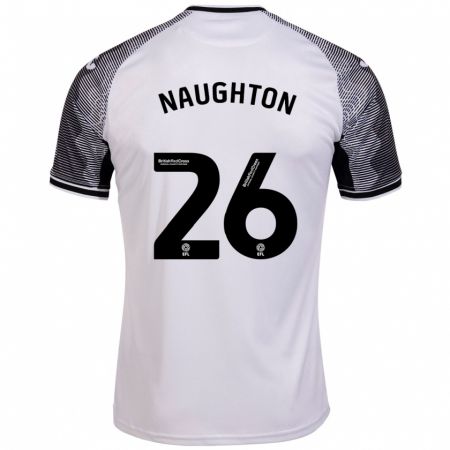 Kandiny Gyermek Kyle Naughton #26 Fehér Hazai Jersey 2023/24 Mez Póló Ing