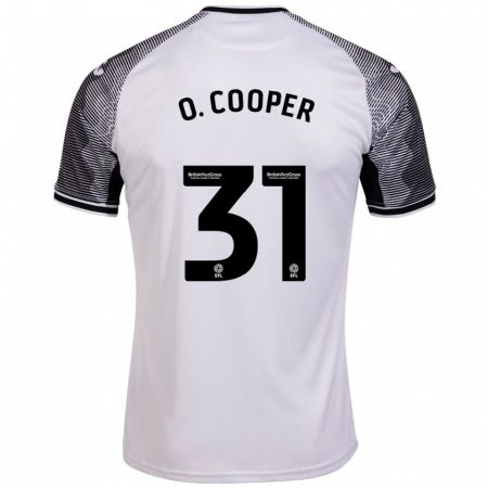 Kandiny Gyermek Oliver Cooper #31 Fehér Hazai Jersey 2023/24 Mez Póló Ing