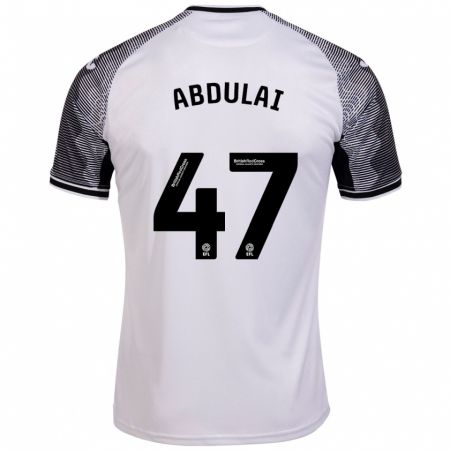 Kandiny Gyermek Azeem Abdulai #47 Fehér Hazai Jersey 2023/24 Mez Póló Ing