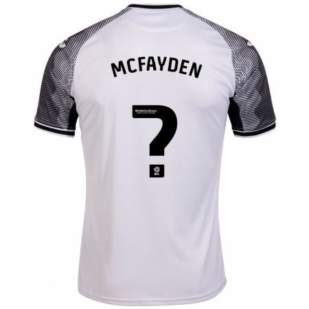 Kandiny Gyermek Lincoln Mcfayden #0 Fehér Hazai Jersey 2023/24 Mez Póló Ing