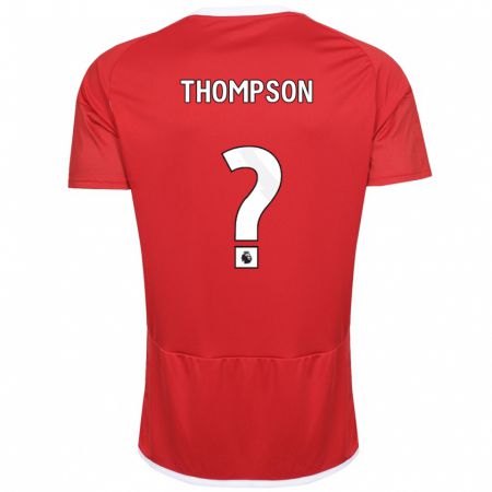 Kandiny Gyermek Will Thompson #0 Piros Hazai Jersey 2023/24 Mez Póló Ing
