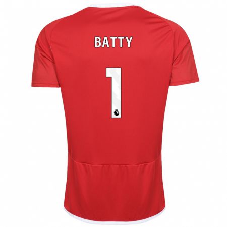 Kandiny Gyermek Emily Batty #1 Piros Hazai Jersey 2023/24 Mez Póló Ing