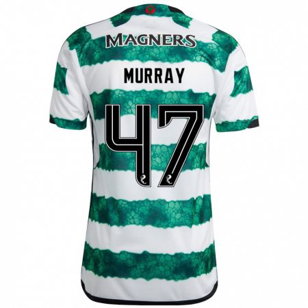 Kandiny Gyermek Dane Murray #47 Zöld Hazai Jersey 2023/24 Mez Póló Ing