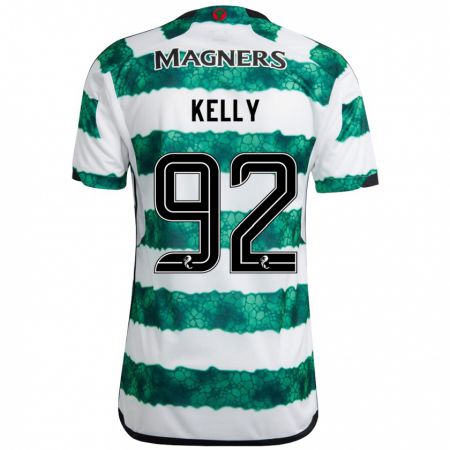 Kandiny Gyermek Daniel Kelly #92 Zöld Hazai Jersey 2023/24 Mez Póló Ing