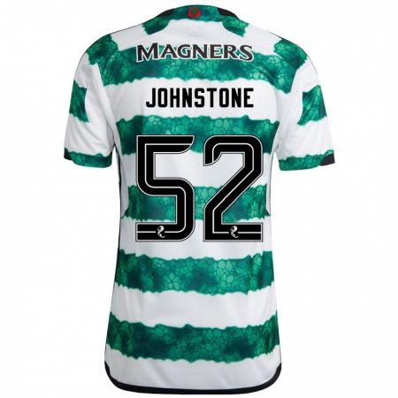 Kandiny Gyermek Rachael Johnstone #52 Zöld Hazai Jersey 2023/24 Mez Póló Ing