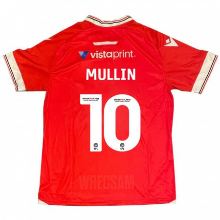 Kandiny Gyermek Paul Mullin #10 Piros Hazai Jersey 2023/24 Mez Póló Ing