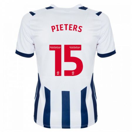 Kandiny Gyermek Erik Pieters #15 Fehér Hazai Jersey 2023/24 Mez Póló Ing