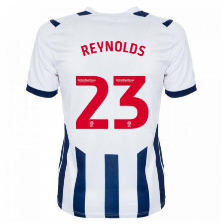 Kandiny Gyermek Taylor Reynolds #23 Fehér Hazai Jersey 2023/24 Mez Póló Ing