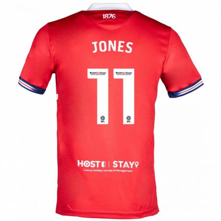 Kandiny Gyermek Isaiah Jones #11 Piros Hazai Jersey 2023/24 Mez Póló Ing