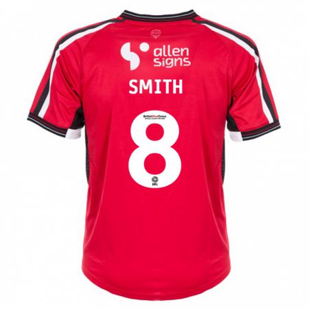 Kandiny Gyermek Alistair Smith #8 Piros Hazai Jersey 2023/24 Mez Póló Ing