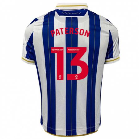 Kandiny Gyermek Callum Paterson #13 Kék Fehér Hazai Jersey 2023/24 Mez Póló Ing