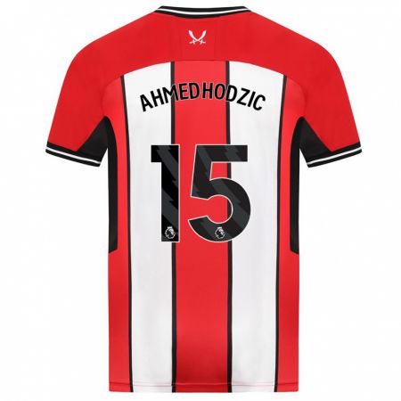 Kandiny Gyermek Anel Ahmedhodzic #15 Piros Hazai Jersey 2023/24 Mez Póló Ing