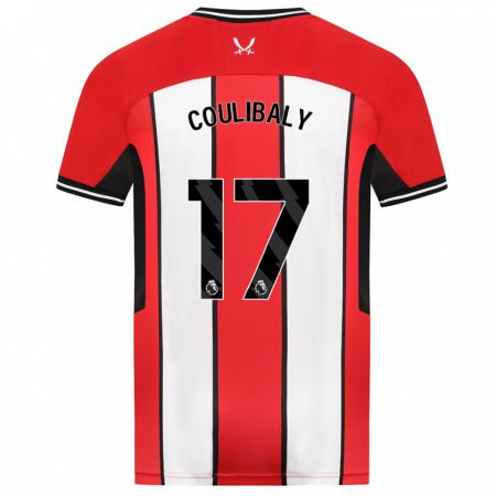 Kandiny Gyermek Ismaila Coulibaly #17 Piros Hazai Jersey 2023/24 Mez Póló Ing