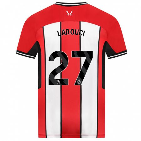 Kandiny Gyermek Yasser Larouci #27 Piros Hazai Jersey 2023/24 Mez Póló Ing