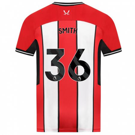 Kandiny Gyermek Joshua Smith #36 Piros Hazai Jersey 2023/24 Mez Póló Ing