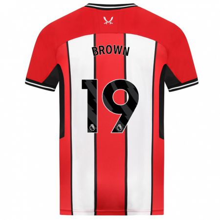 Kandiny Gyermek Alanta Brown #19 Piros Hazai Jersey 2023/24 Mez Póló Ing