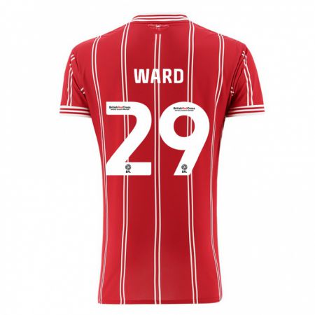 Kandiny Gyermek Mari Ward #29 Piros Hazai Jersey 2023/24 Mez Póló Ing