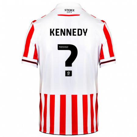 Kandiny Gyermek Dan Kennedy #0 Piros Fehér Hazai Jersey 2023/24 Mez Póló Ing