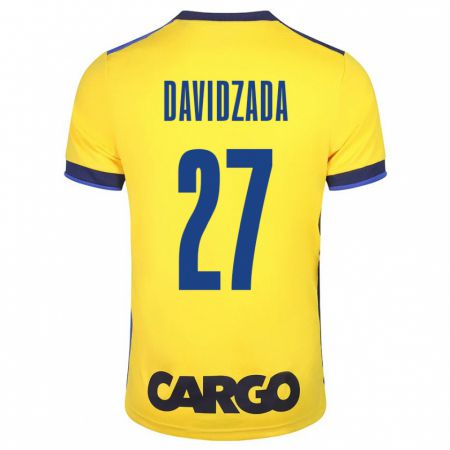 Kandiny Gyermek Ofir Davidzada #27 Sárga Hazai Jersey 2023/24 Mez Póló Ing