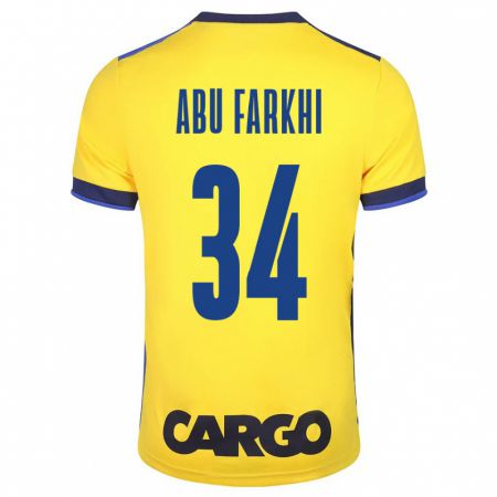 Kandiny Gyermek Sayed Abu Farkhi #34 Sárga Hazai Jersey 2023/24 Mez Póló Ing