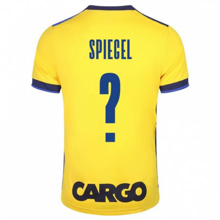 Kandiny Gyermek Liran Spiegel #0 Sárga Hazai Jersey 2023/24 Mez Póló Ing