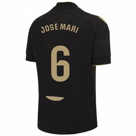 Kandiny Gyermek José Mari #6 Fekete Idegenbeli Jersey 2023/24 Mez Póló Ing