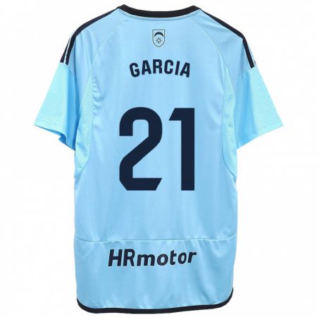 Kandiny Gyermek Jon García #21 Kék Idegenbeli Jersey 2023/24 Mez Póló Ing