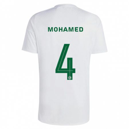 Kandiny Gyermek Ali Mohamed #4 Zöldes-Kék Idegenbeli Jersey 2023/24 Mez Póló Ing