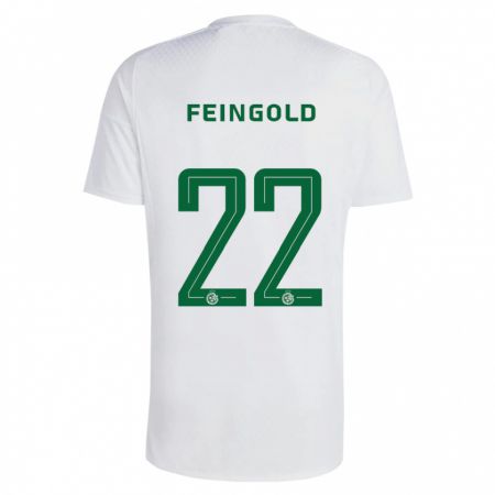 Kandiny Gyermek Ilay Feingold #22 Zöldes-Kék Idegenbeli Jersey 2023/24 Mez Póló Ing