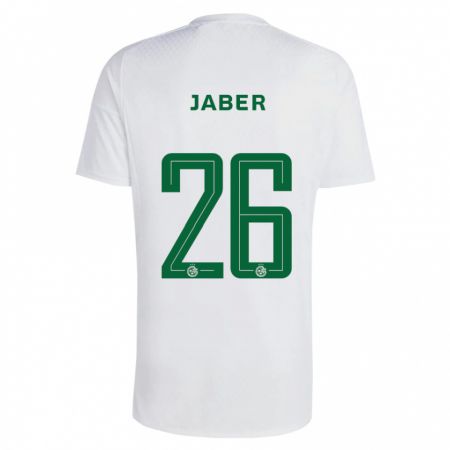 Kandiny Gyermek Mahmoud Jaber #26 Zöldes-Kék Idegenbeli Jersey 2023/24 Mez Póló Ing