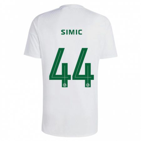 Kandiny Gyermek Lorenco Simic #44 Zöldes-Kék Idegenbeli Jersey 2023/24 Mez Póló Ing