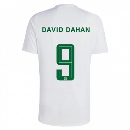 Kandiny Gyermek Omer David Dahan #9 Zöldes-Kék Idegenbeli Jersey 2023/24 Mez Póló Ing