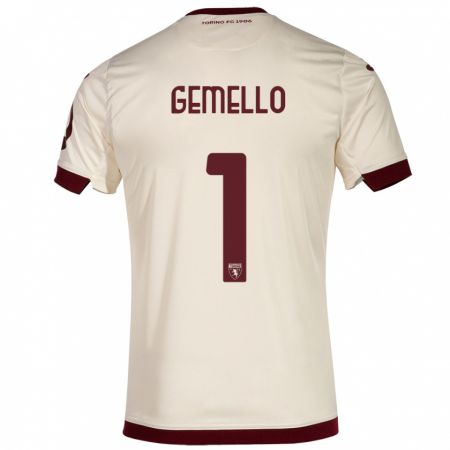 Kandiny Gyermek Luca Gemello #1 Pezsgő Idegenbeli Jersey 2023/24 Mez Póló Ing