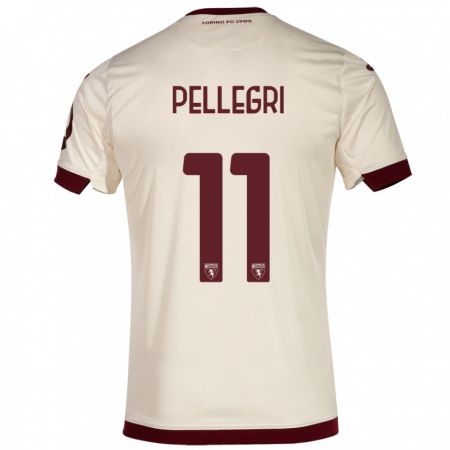 Kandiny Gyermek Pietro Pellegri #11 Pezsgő Idegenbeli Jersey 2023/24 Mez Póló Ing