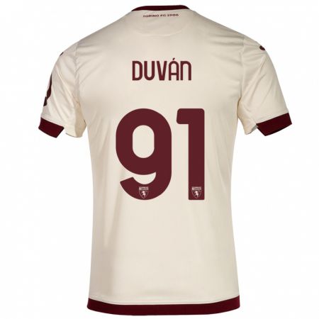 Kandiny Gyermek Duván Zapata #91 Pezsgő Idegenbeli Jersey 2023/24 Mez Póló Ing