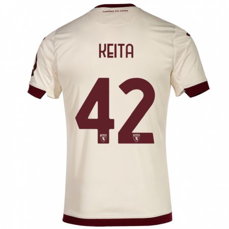 Kandiny Gyermek Karamoko Keita #42 Pezsgő Idegenbeli Jersey 2023/24 Mez Póló Ing