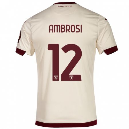 Kandiny Gyermek Martina Ambrosi #12 Pezsgő Idegenbeli Jersey 2023/24 Mez Póló Ing