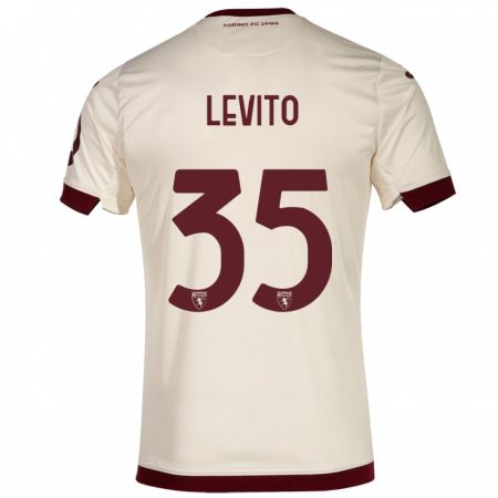 Kandiny Gyermek Isabeau Levito #35 Pezsgő Idegenbeli Jersey 2023/24 Mez Póló Ing